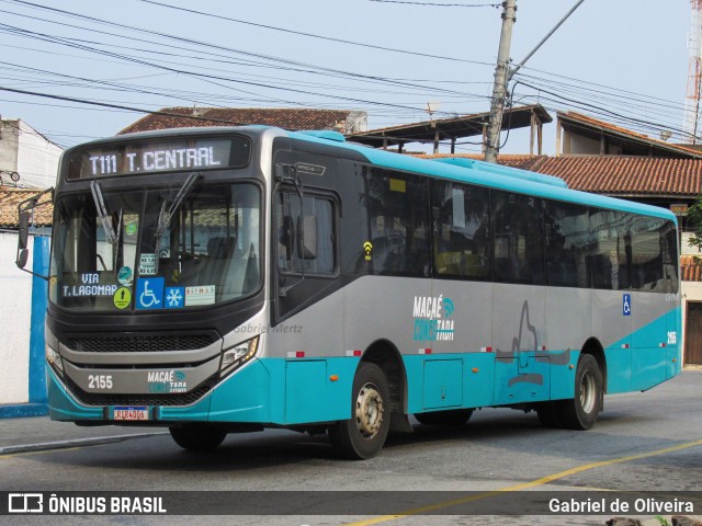 SIT Macaé Transportes 2155 na cidade de Macaé, Rio de Janeiro, Brasil, por Gabriel de Oliveira. Número da foto: #12397763.
