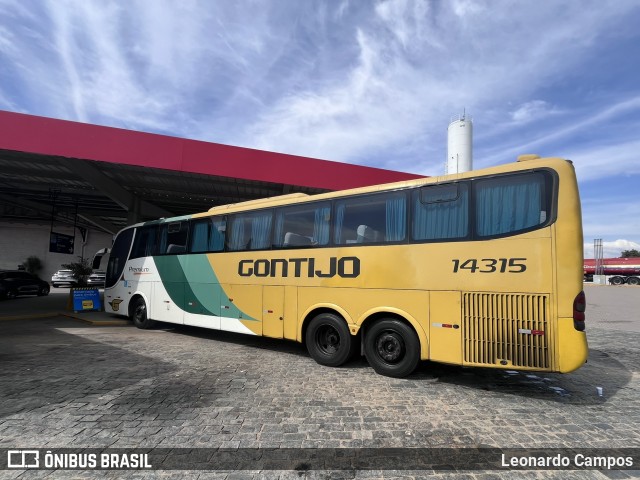 Empresa Gontijo de Transportes 14315 na cidade de Estiva, Minas Gerais, Brasil, por Leonardo Campos. Número da foto: #12396744.