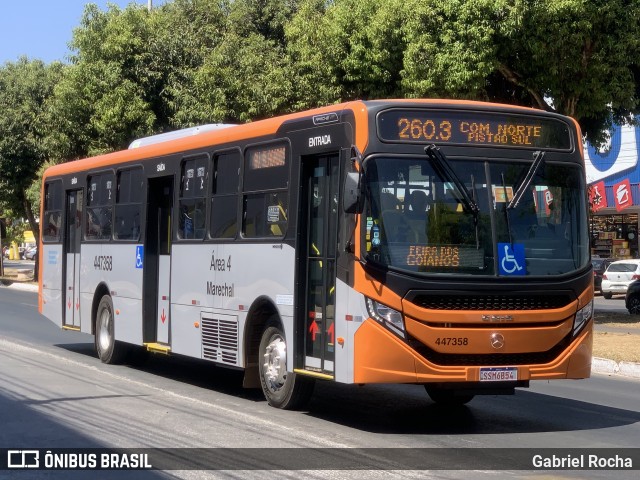 Auto Viação Marechal Brasília 447358 na cidade de Santa Maria, Distrito Federal, Brasil, por Gabriel Rocha. Número da foto: #12397434.