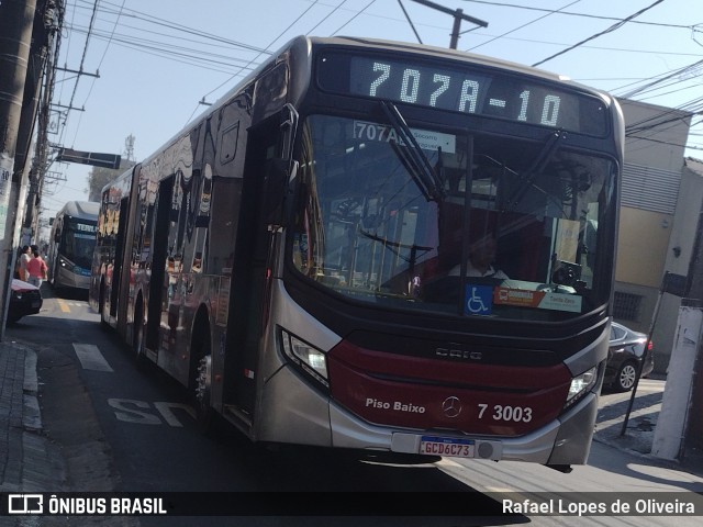 Viação Metrópole Paulista - Zona Sul 7 3003 na cidade de São Paulo, São Paulo, Brasil, por Rafael Lopes de Oliveira. Número da foto: #12398895.