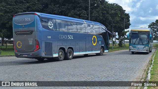 Viação Cidade Sol 10200 na cidade de Cruz das Almas, Bahia, Brasil, por Flávio  Santos. Número da foto: #12397011.
