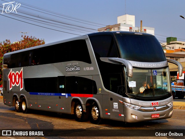 Auto Viação 1001 RJ 108.686 na cidade de Belo Horizonte, Minas Gerais, Brasil, por César Ônibus. Número da foto: #12398821.