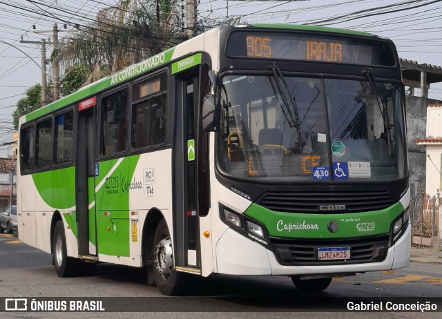 Caprichosa Auto Ônibus C27213 na cidade de Rio de Janeiro, Rio de Janeiro, Brasil, por Gabriel Conceição. Número da foto: #12397145.