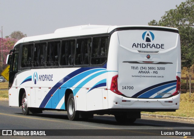 Viação Andrade 14700 na cidade de Araxá, Minas Gerais, Brasil, por Lucas Borges . Número da foto: #12397911.