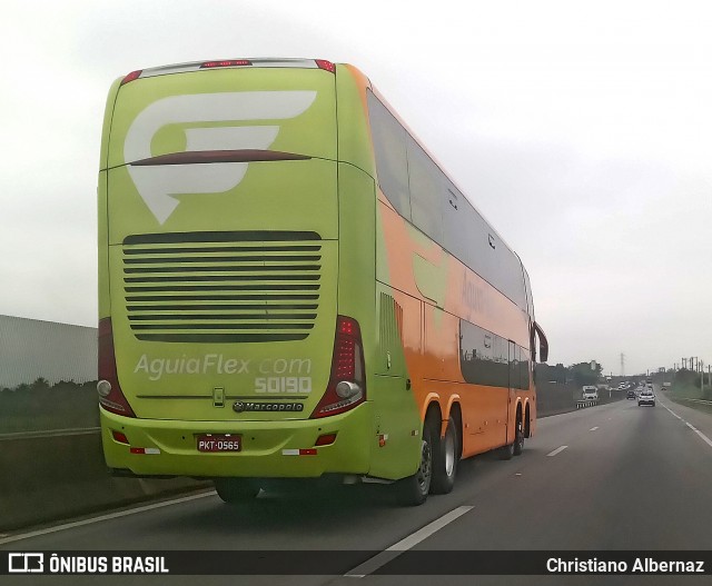 Viação Águia Branca 50190 na cidade de Itaboraí, Rio de Janeiro, Brasil, por Christiano Albernaz. Número da foto: #12397865.