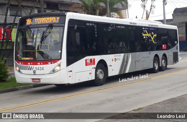 Next Mobilidade - ABC Sistema de Transporte 5434 na cidade de São Bernardo do Campo, São Paulo, Brasil, por Leandro Leal. Número da foto: #12396820.