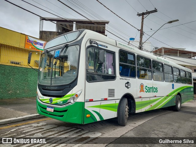 Viação Piracicabana Santos 4234 na cidade de Santos, São Paulo, Brasil, por Guilherme Silva. Número da foto: #12401608.