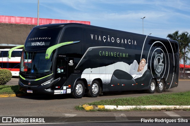 Viação Garcia 86029 na cidade de Ourinhos, São Paulo, Brasil, por Flavio Rodrigues Silva. Número da foto: #12400652.