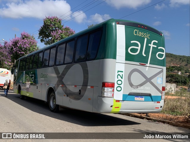 Viação Alfa 0021 na cidade de Leandro Ferreira, Minas Gerais, Brasil, por João Marcos William. Número da foto: #12399585.