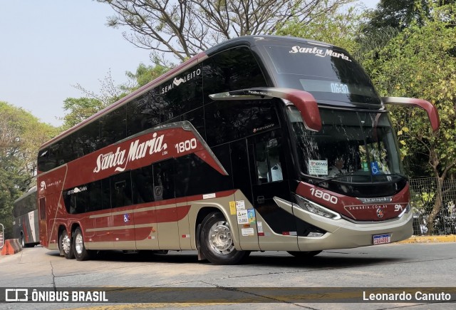 Santa Maria Fretamento e Turismo > Transportes Santa Maria(SP) 1800 na cidade de São Paulo, São Paulo, Brasil, por Leonardo Canuto. Número da foto: #12399749.