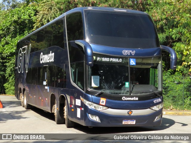 Viação Cometa 17315 na cidade de São Paulo, São Paulo, Brasil, por Gabriel Oliveira Caldas da Nobrega. Número da foto: #12400083.