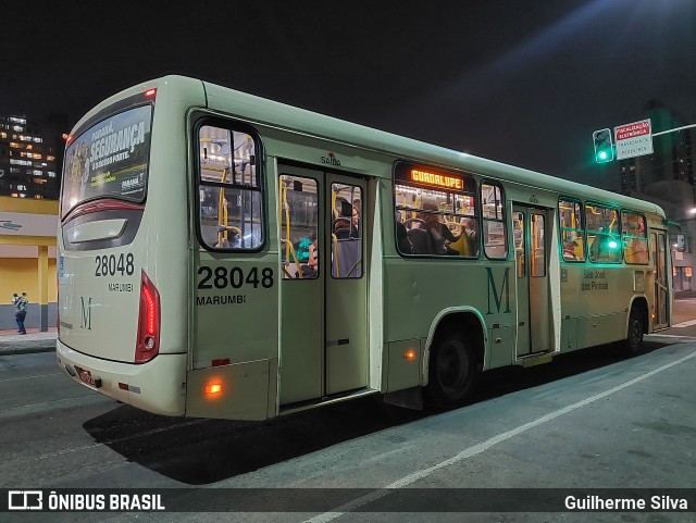 Viação Marumbi 28048 na cidade de Curitiba, Paraná, Brasil, por Guilherme Silva. Número da foto: #12401570.