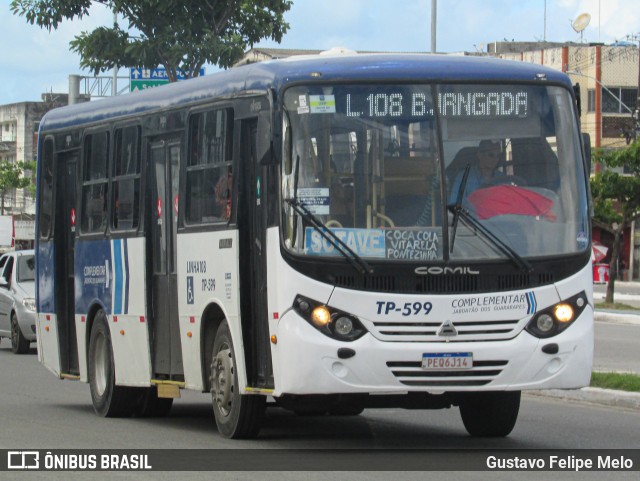 Transporte Complementar de Jaboatão dos Guararapes TP-599 na cidade de Jaboatão dos Guararapes, Pernambuco, Brasil, por Gustavo Felipe Melo. Número da foto: #12400099.