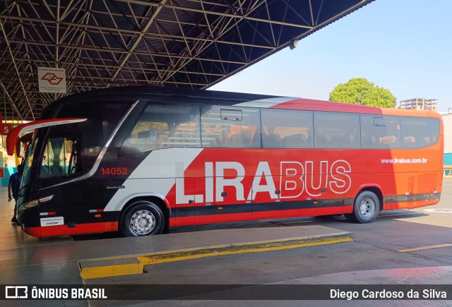 Lirabus 14052 na cidade de Piracicaba, São Paulo, Brasil, por Diego Cardoso da Silva. Número da foto: #12399847.