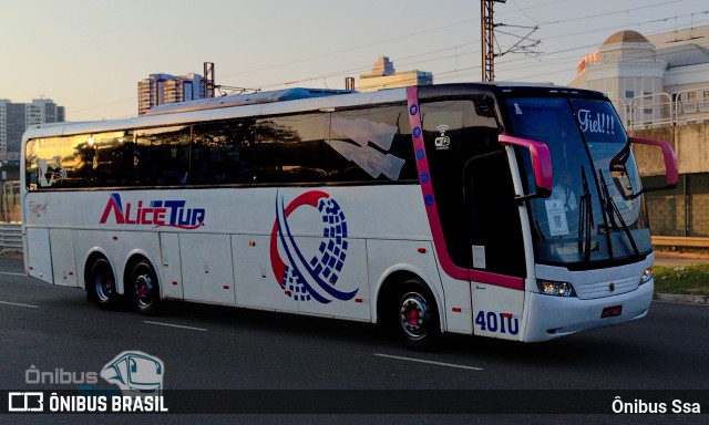 Alice Tur Transporte e Turismo 4010 na cidade de Salvador, Bahia, Brasil, por Ônibus Ssa. Número da foto: #12399657.