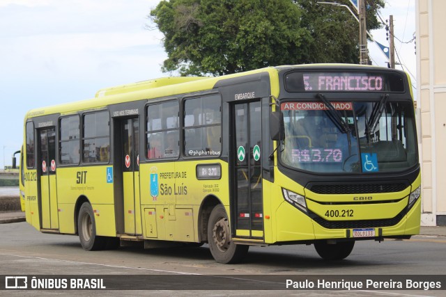 Viação Primor 400.212 na cidade de São Luís, Maranhão, Brasil, por Paulo Henrique Pereira Borges. Número da foto: #12403418.