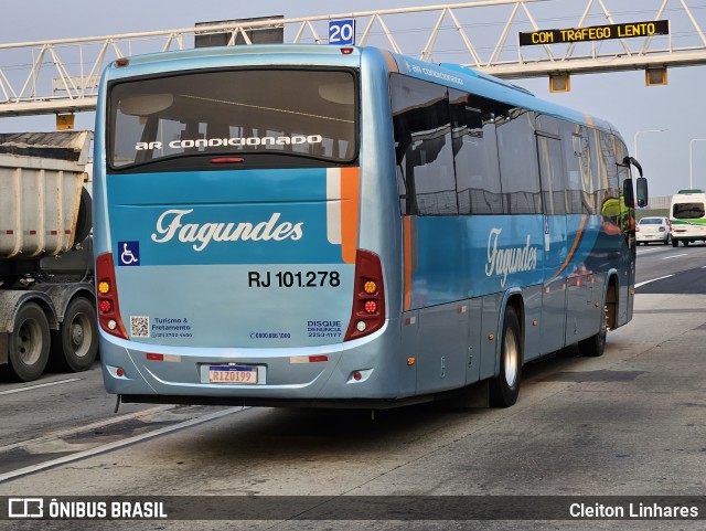 Auto Ônibus Fagundes RJ 101.278 na cidade de Niterói, Rio de Janeiro, Brasil, por Cleiton Linhares. Número da foto: #12402231.