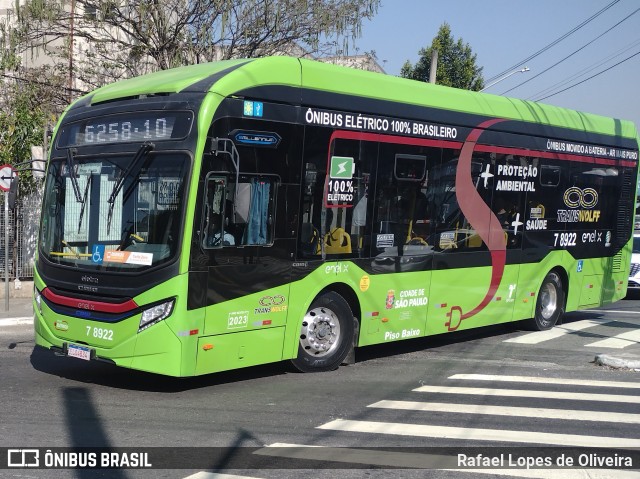 Transwolff Transportes e Turismo 7 8922 na cidade de São Paulo, São Paulo, Brasil, por Rafael Lopes de Oliveira. Número da foto: #12402684.
