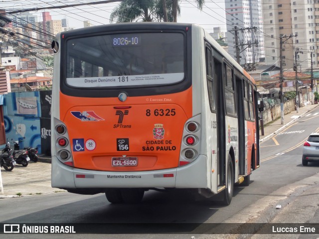 Alfa Rodo Bus 8 6325 na cidade de São Paulo, São Paulo, Brasil, por Luccas Eme. Número da foto: #12402335.