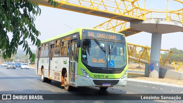 BsBus Mobilidade 501875 na cidade de Candangolândia, Distrito Federal, Brasil, por Leozinho Sensação. Número da foto: #12402711.