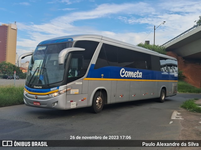 Viação Cometa 18551 na cidade de Campinas, São Paulo, Brasil, por Paulo Alexandre da Silva. Número da foto: #12403117.