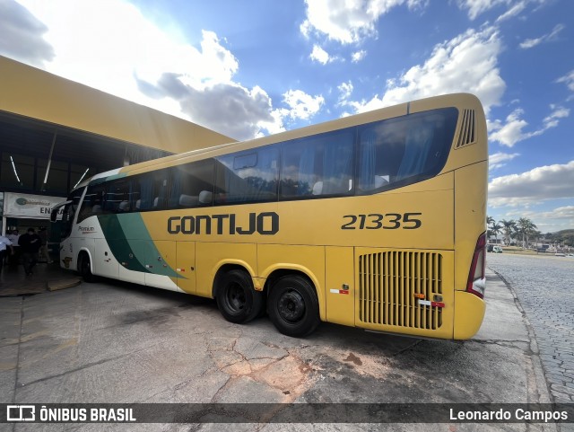Empresa Gontijo de Transportes 21335 na cidade de Perdões, Minas Gerais, Brasil, por Leonardo Campos. Número da foto: #12404059.