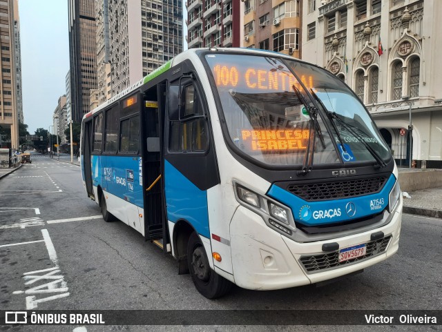Viação Nossa Senhora das Graças A71543 na cidade de Rio de Janeiro, Rio de Janeiro, Brasil, por Victor  Oliveira. Número da foto: #12402151.