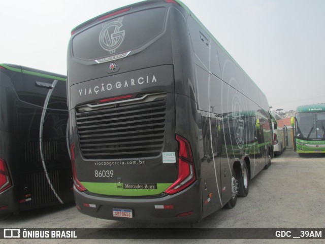 Viação Garcia 86039 na cidade de Curitiba, Paraná, Brasil, por GDC __39AM. Número da foto: #12401835.