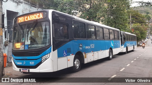 Viação Nossa Senhora das Graças A71592 na cidade de Rio de Janeiro, Rio de Janeiro, Brasil, por Victor  Oliveira. Número da foto: #12402163.