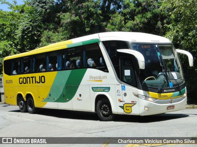 Empresa Gontijo de Transportes 18285 na cidade de São Paulo, São Paulo, Brasil, por Charlestom Vinicius Carvalho Silva. Número da foto: #12402470.