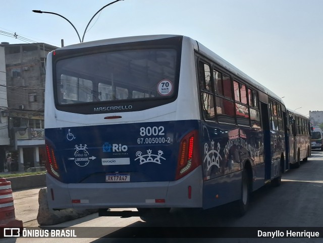Sibelly Transportes 8002 na cidade de Rio de Janeiro, Rio de Janeiro, Brasil, por Danyllo Henrique. Número da foto: #12402324.