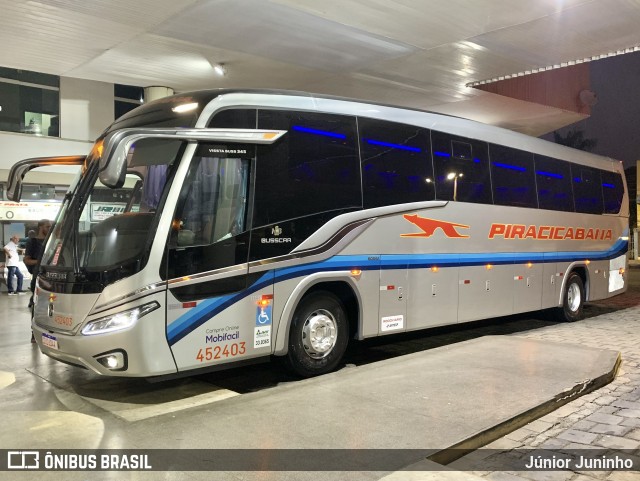 Viação Piracicabana 452403 na cidade de Garça, São Paulo, Brasil, por Júnior Juninho. Número da foto: #12404016.