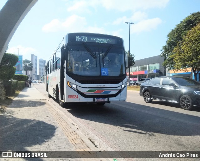 Transnacional Transportes Urbanos 08024 na cidade de Natal, Rio Grande do Norte, Brasil, por Andrés Cao Pires. Número da foto: #12401846.