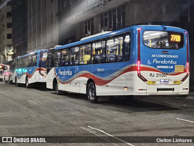 Viação Pendotiba RJ 211.007 na cidade de Rio de Janeiro, Rio de Janeiro, Brasil, por Cleiton Linhares. Número da foto: #12404398.