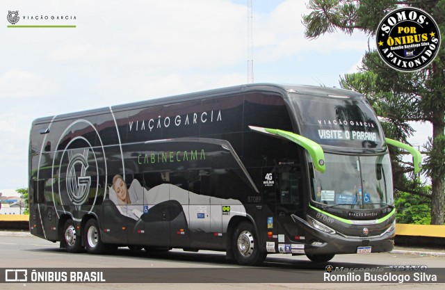 Viação Garcia 87089 na cidade de Londrina, Paraná, Brasil, por Romílio Busólogo Silva . Número da foto: #12405740.