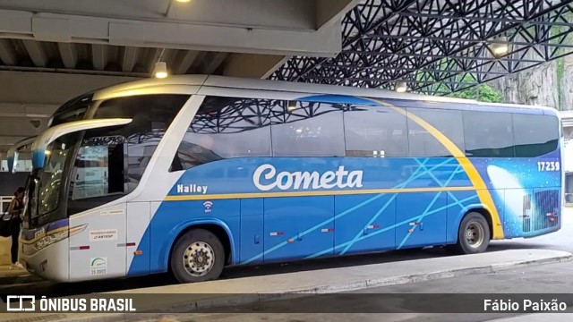 Viação Cometa 17239 na cidade de Santos, São Paulo, Brasil, por Fábio Paixão. Número da foto: #12404940.