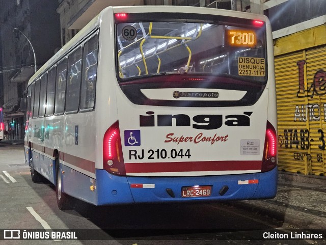 Auto Lotação Ingá RJ 210.044 na cidade de Rio de Janeiro, Rio de Janeiro, Brasil, por Cleiton Linhares. Número da foto: #12404391.