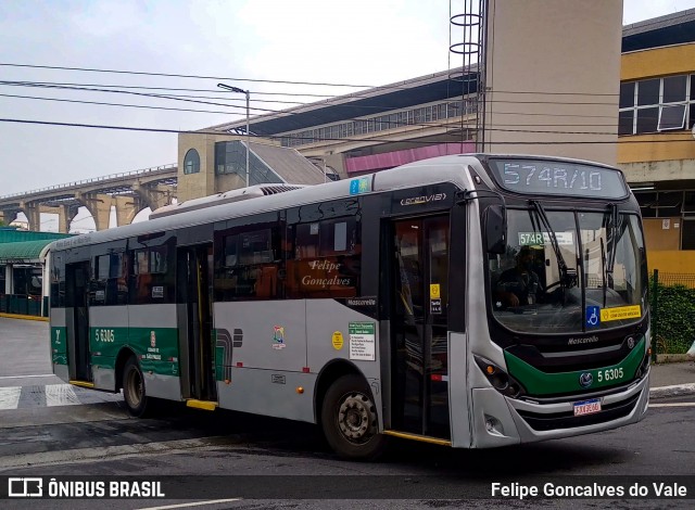 Transunião Transportes 5 6305 na cidade de São Paulo, São Paulo, Brasil, por Felipe Goncalves do Vale. Número da foto: #12404517.