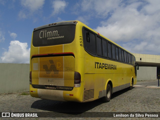 Viação Itapemirim 8531 na cidade de Caruaru, Pernambuco, Brasil, por Lenilson da Silva Pessoa. Número da foto: #12405595.