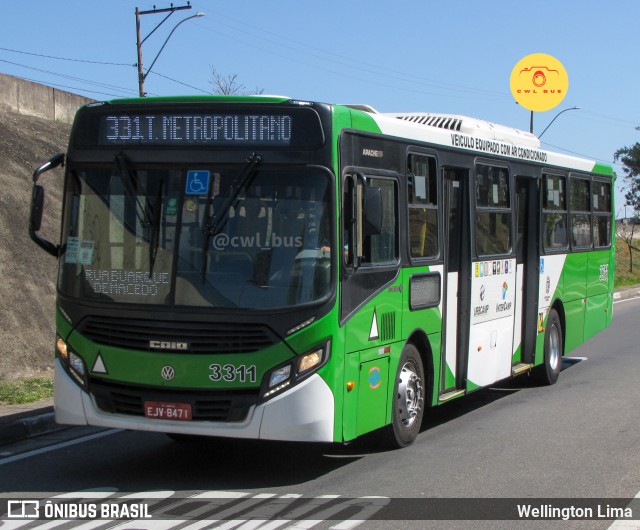VB Transportes e Turismo 3311 na cidade de Campinas, São Paulo, Brasil, por Wellington Lima. Número da foto: #12404559.