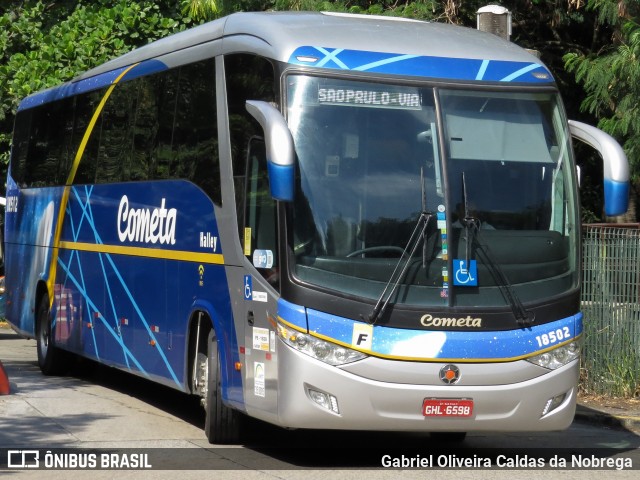 Viação Cometa 18502 na cidade de São Paulo, São Paulo, Brasil, por Gabriel Oliveira Caldas da Nobrega. Número da foto: #12405013.