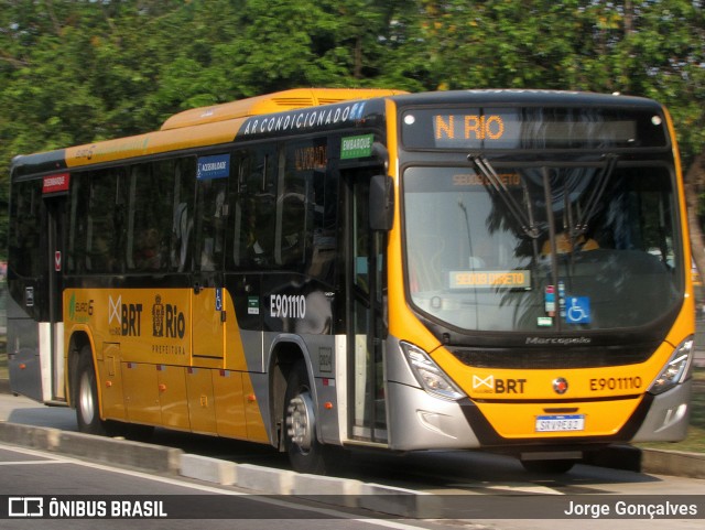 Mobi Rio E901110 na cidade de Rio de Janeiro, Rio de Janeiro, Brasil, por Jorge Gonçalves. Número da foto: #12408203.