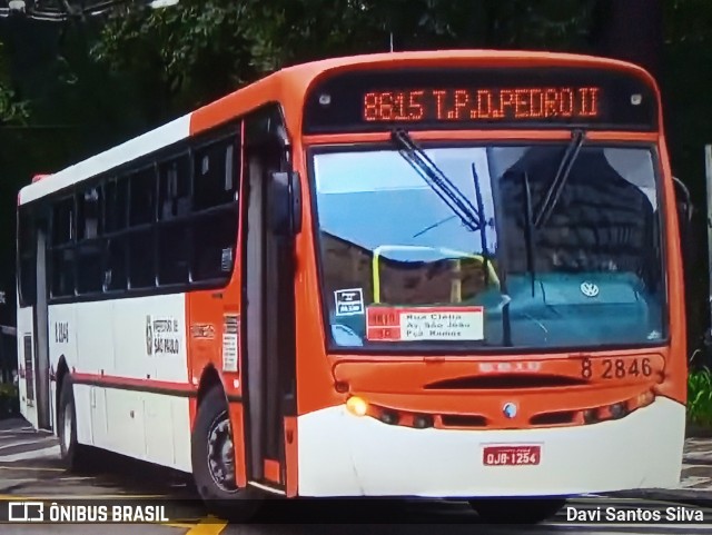 Viação Gato Preto 8 2846 na cidade de São Paulo, São Paulo, Brasil, por Davi Santos Silva. Número da foto: #12407866.