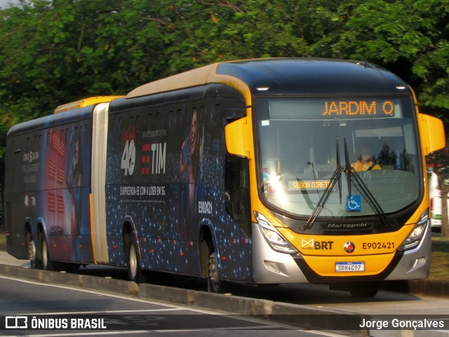 Mobi Rio E902421 na cidade de Rio de Janeiro, Rio de Janeiro, Brasil, por Jorge Gonçalves. Número da foto: #12408171.