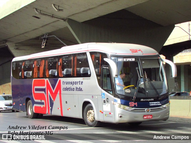 Transporte Coletivo Santa Maria 286 na cidade de Belo Horizonte, Minas Gerais, Brasil, por Andrew Campos. Número da foto: #12407581.