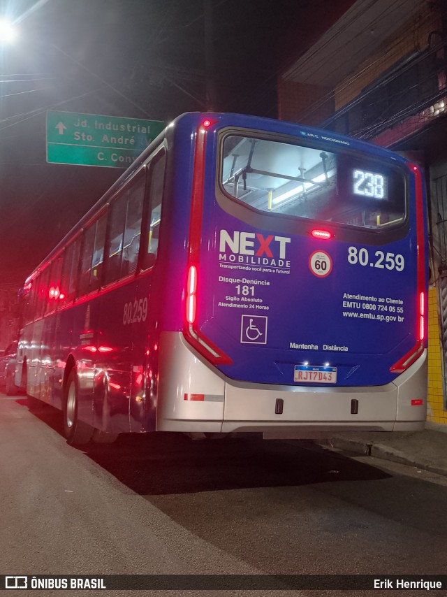 Next Mobilidade - ABC Sistema de Transporte 80.259 na cidade de São Bernardo do Campo, São Paulo, Brasil, por Erik Henrique. Número da foto: #12408501.