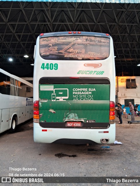 Eucatur - Empresa União Cascavel de Transportes e Turismo 4409 na cidade de Manaus, Amazonas, Brasil, por Thiago Bezerra. Número da foto: #12406651.