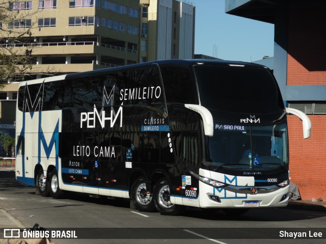 Empresa de Ônibus Nossa Senhora da Penha 60090 na cidade de Porto Alegre, Rio Grande do Sul, Brasil, por Shayan Lee. Número da foto: #12408517.