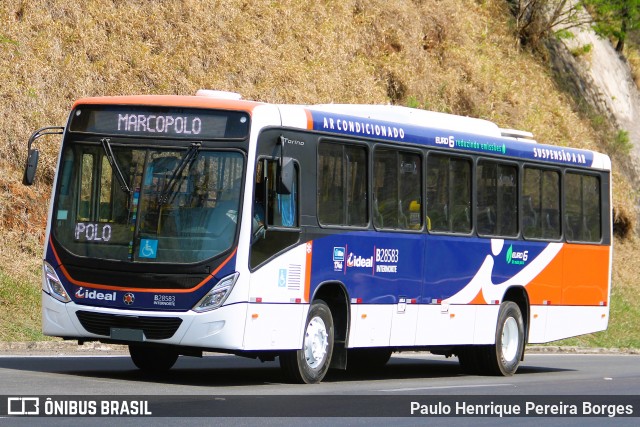Viação Ideal B28583 na cidade de Piraí, Rio de Janeiro, Brasil, por Paulo Henrique Pereira Borges. Número da foto: #12407298.