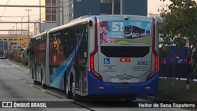 Next Mobilidade - ABC Sistema de Transporte 8362 na cidade de São Bernardo do Campo, São Paulo, Brasil, por Heitor de Sena Sapaterro. Número da foto: #12406637.